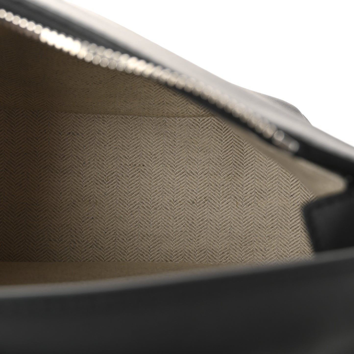 Calfskin Small Puzzle Edge Bag Black