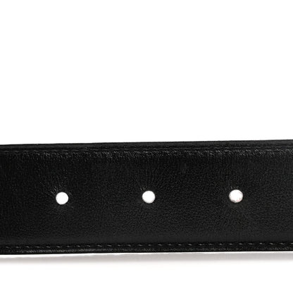 Hermes Box Togo Strie 32mm H Belt 80 32 Black Gold 4 of 10