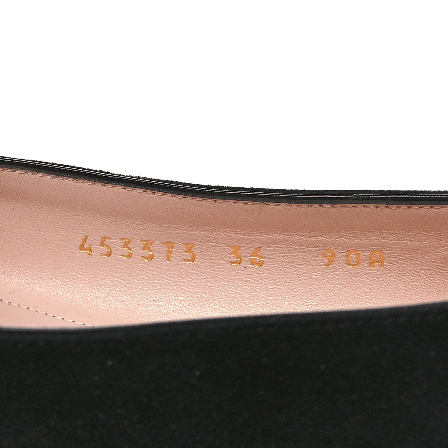 Gucci Kid Scamosciato GG Marmont Fringe Flats 36 Black 8 of 11