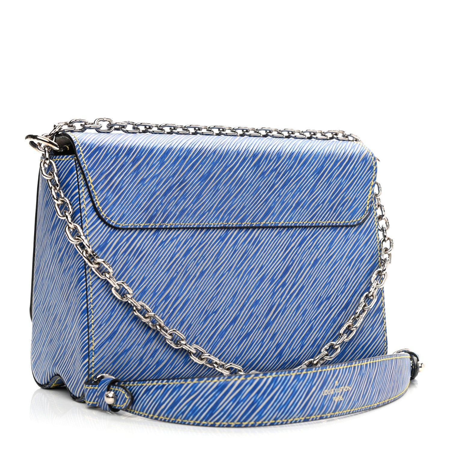 Louis Vuitton Epi Twist Shoulder Bag MM Denim Light 3 of 10