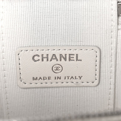 Chanel Lambskin Crochet Small Vanity Case With Chain White 6 of 12