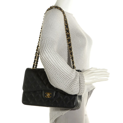 Chanel Caviar Quilted Jumbo Double Flap Black 2 of 8