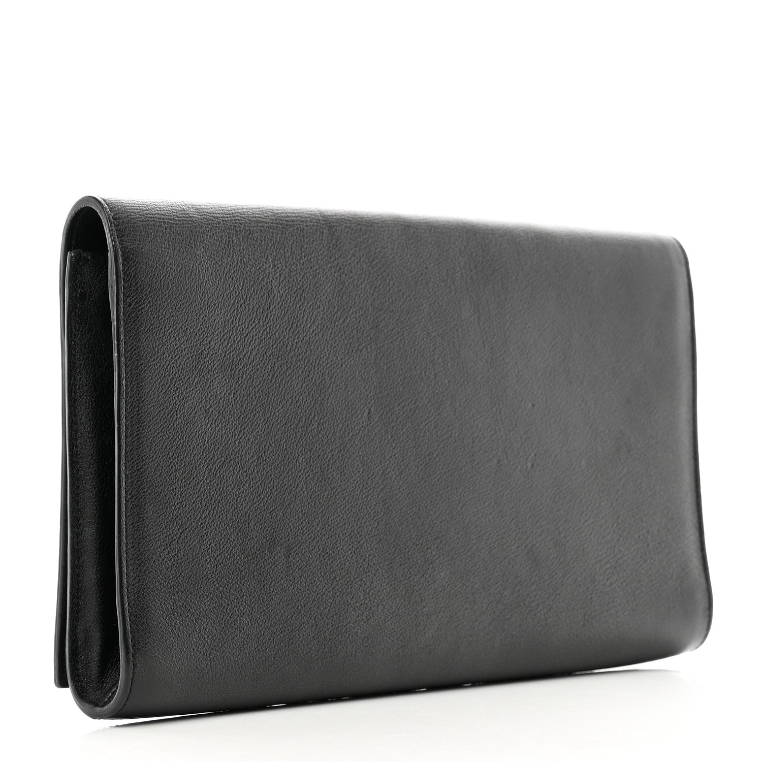 Saint Laurent Calfskin Monogram Large Belle De Jour Clutch Black 3 of 7