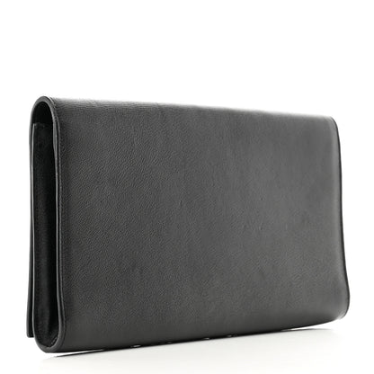 Saint Laurent Calfskin Monogram Large Belle De Jour Clutch Black 3 of 7