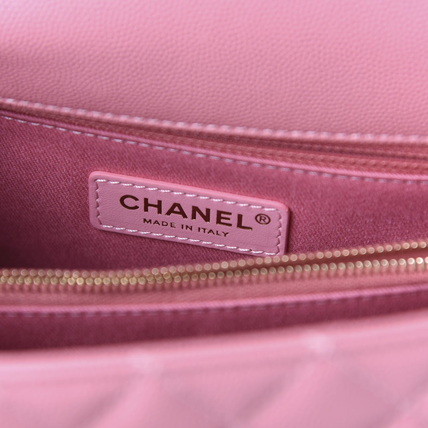 Chanel Caviar Quilted Small Coco Handle Flap Rose 8 of 10