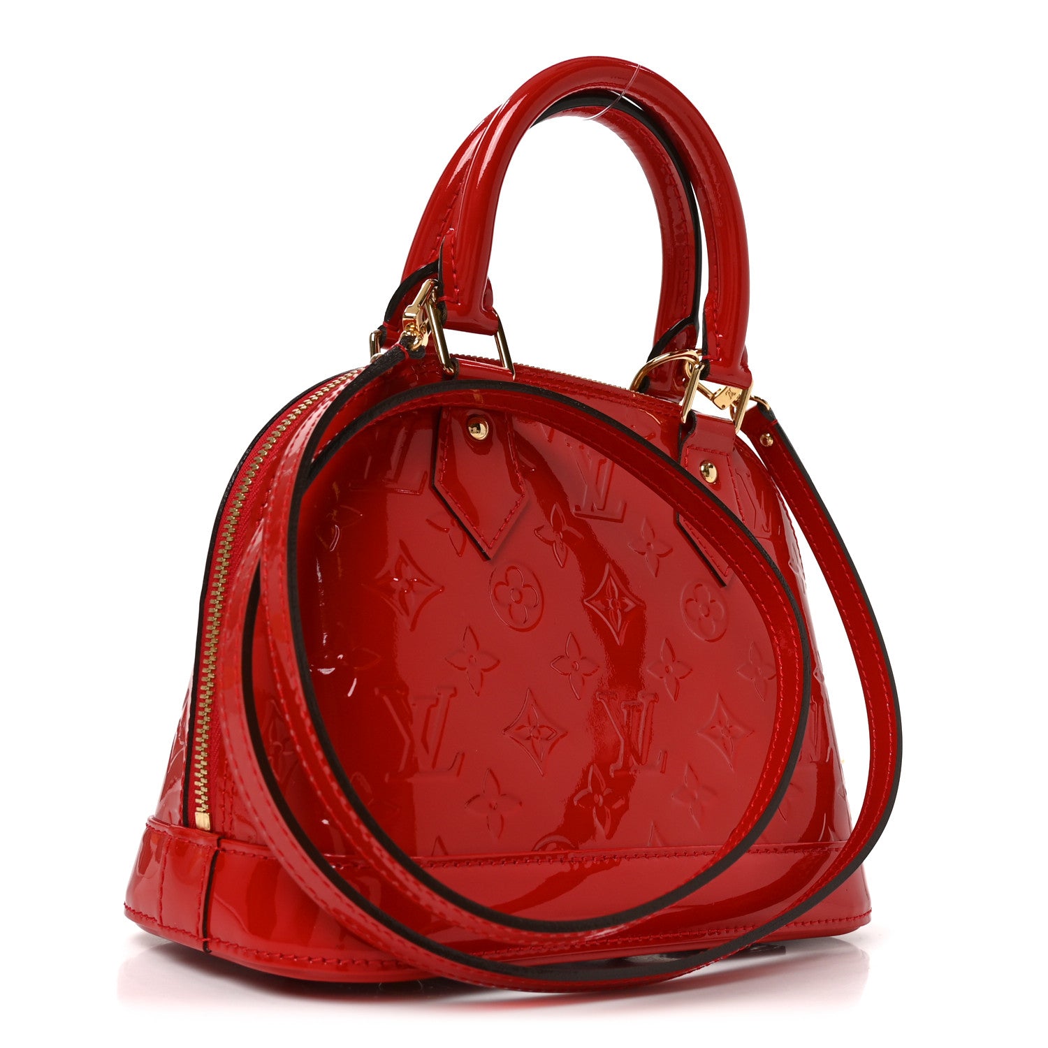 Louis Vuitton Vernis Alma BB Cherry 3 of 9