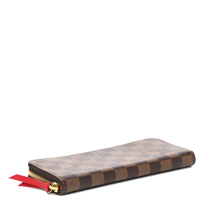 Louis Vuitton Damier Ebene Clemence Wallet Cherry 4 of 7
