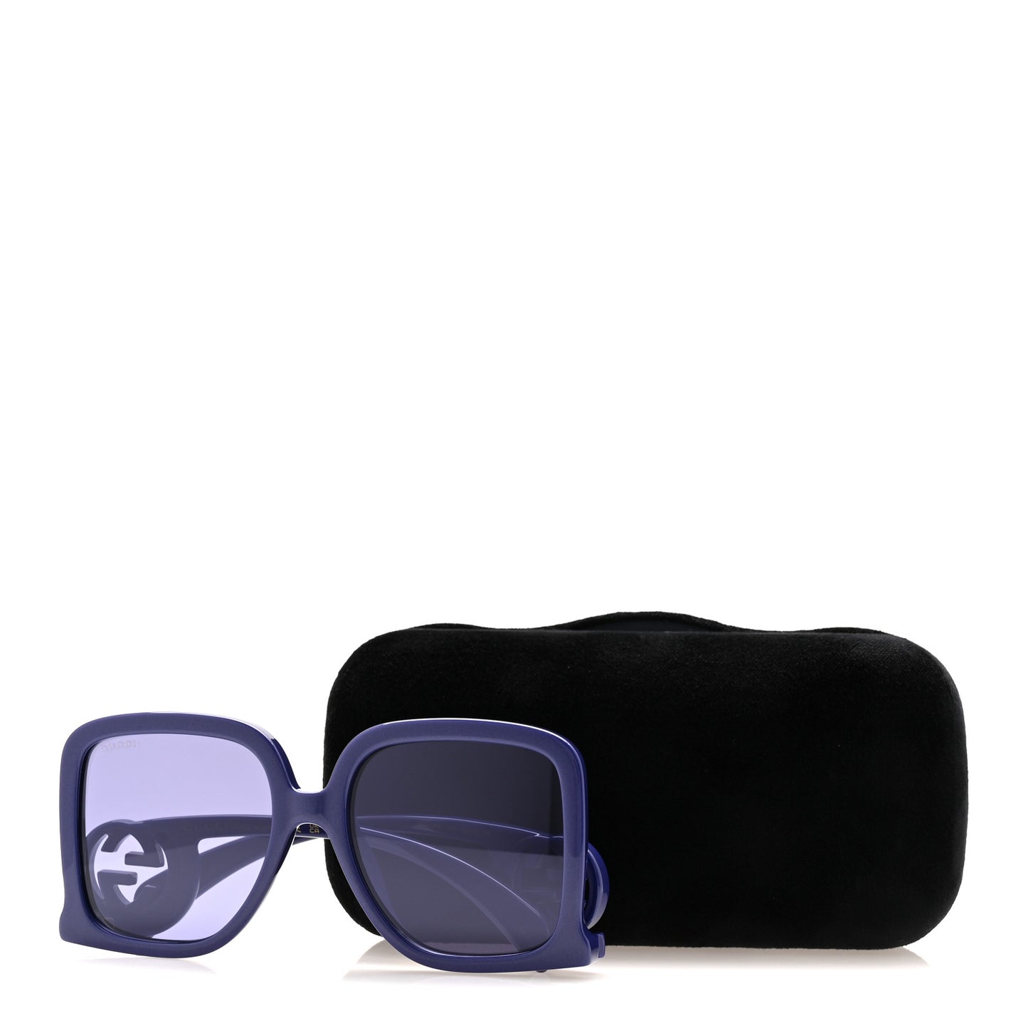 Acetate Rectangle Frame Sunglasses GG1326S Purple