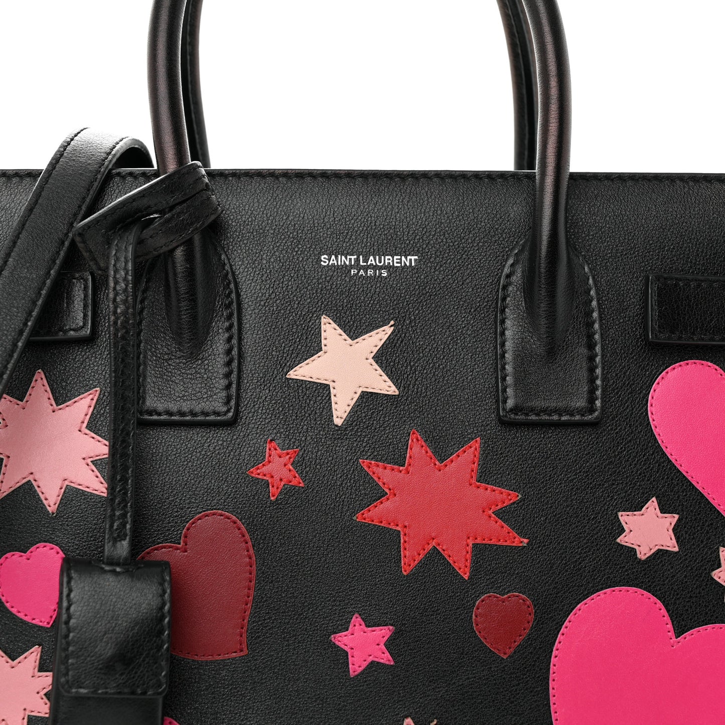 Calfskin Patchwork Baby Sac De Jour Black