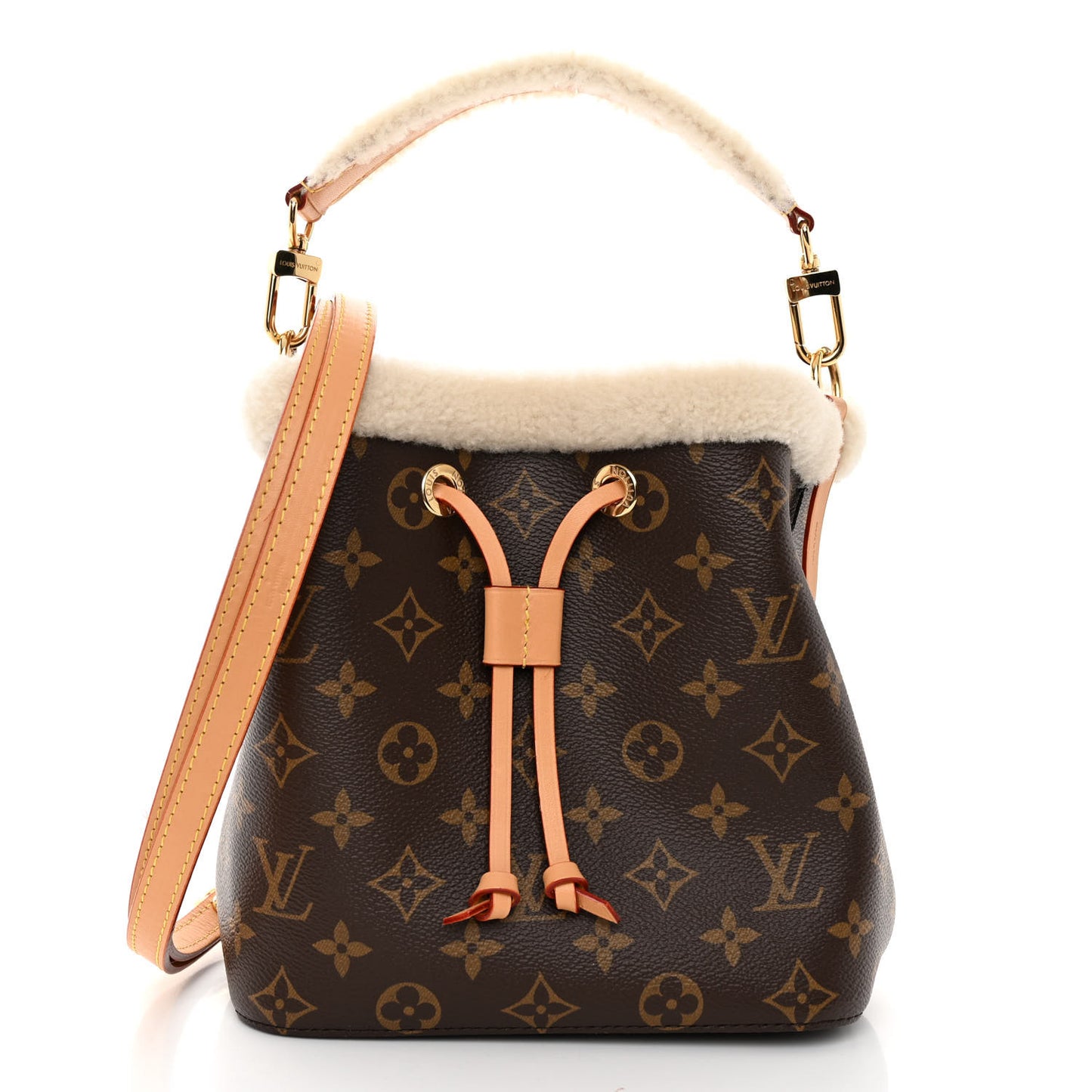 Monogram Shearling Cozygram Neonoe BB