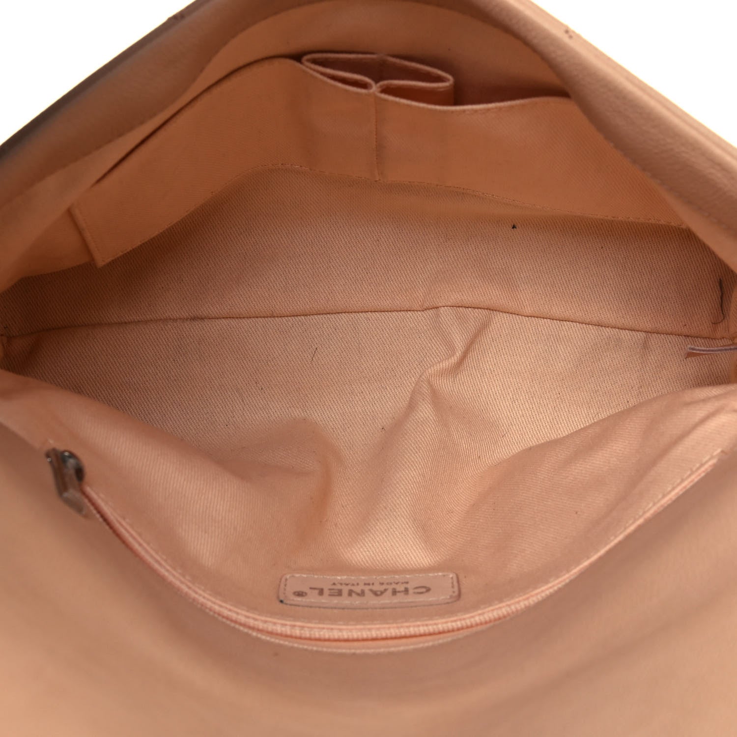 Chanel Grained Calfskin Stitched Small Braided With Style Flap Beige 5 of 14
