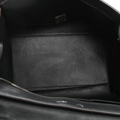 Celine Drummed Calfskin Suede Large Trapeze Black 5 of 11