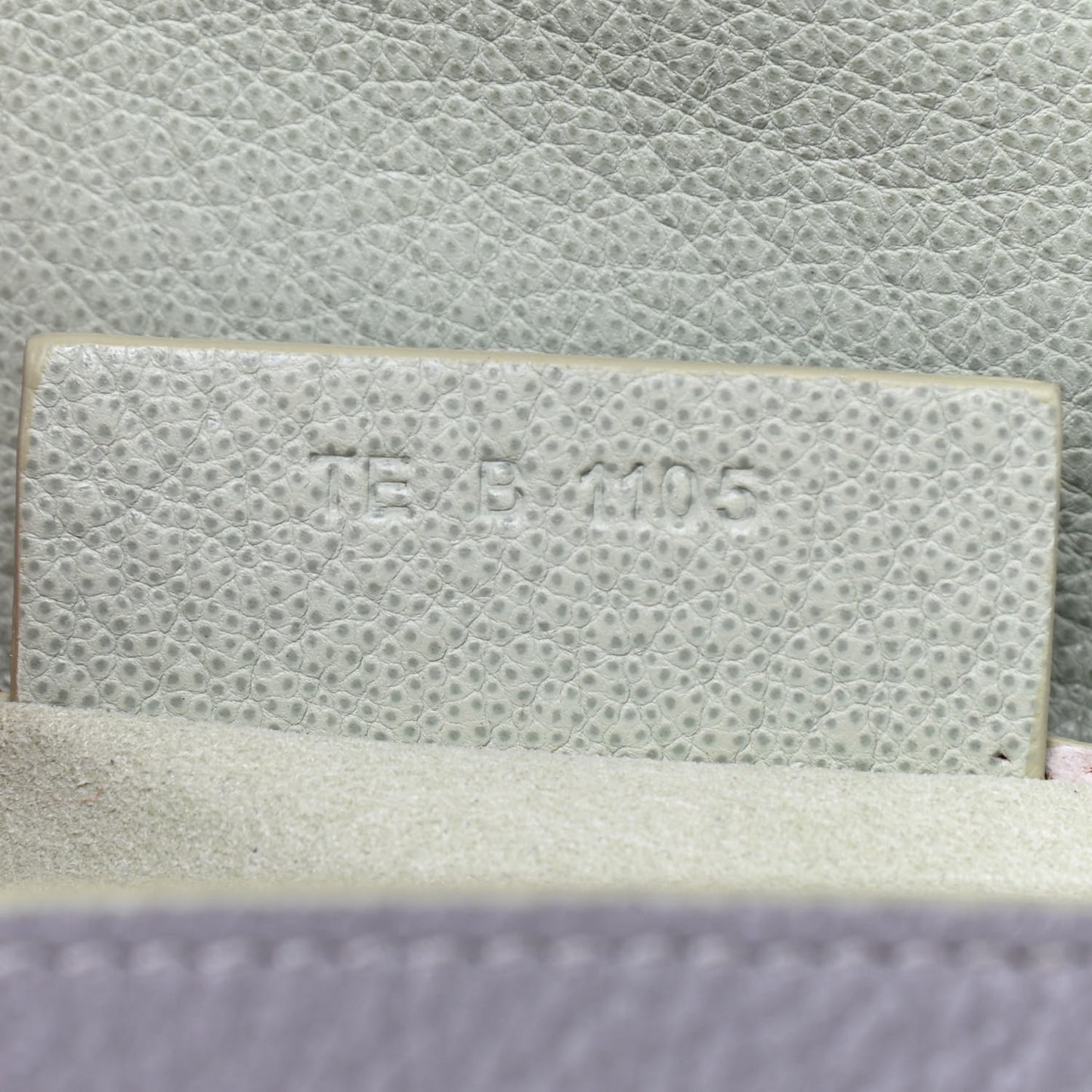 Textured Calfskin Mini Pandora Box Chain Crossbody Bag Grey