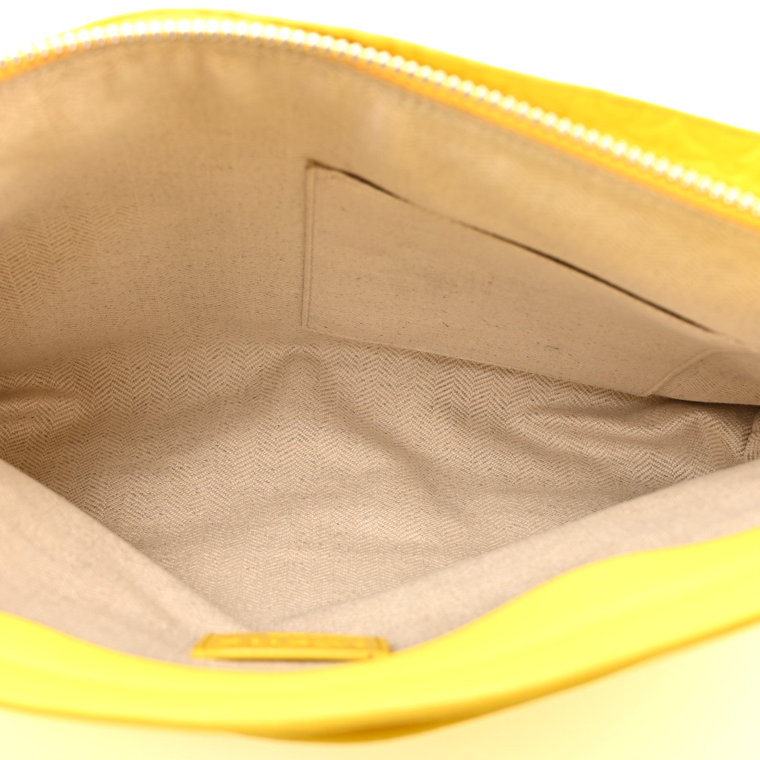 Loewe Calfskin Embossed Large Double Amarillo Pouch Yellow 5 of 17