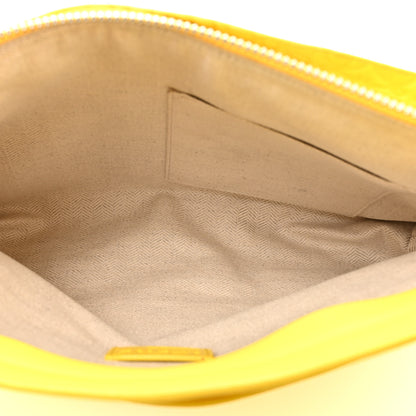 Loewe Calfskin Embossed Large Double Amarillo Pouch Yellow 5 of 17