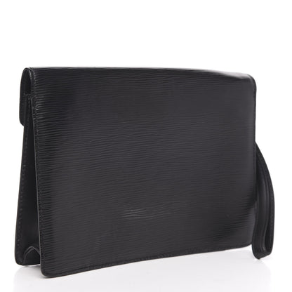 Louis Vuitton Epi Pochette Sellier Dragonne Clutch Black 3 of 13
