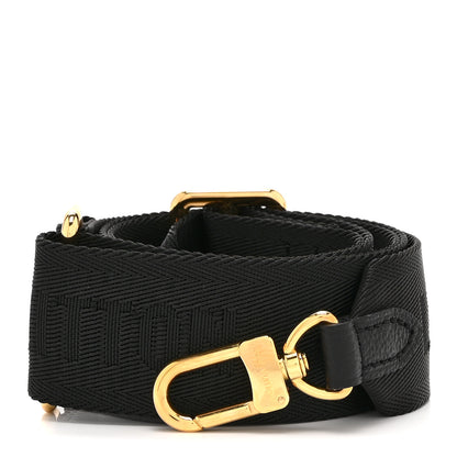 Louis Vuitton Nylon Empreinte Monogram Giant Bandouliere Strap with Coin Purse Black Beige 2 of 7