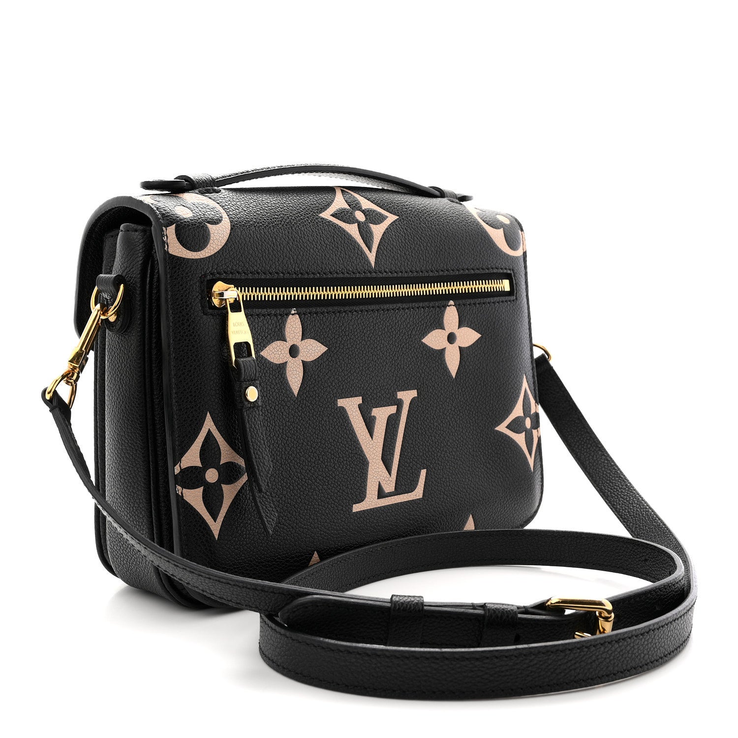 Louis Vuitton Empreinte Monogram Giant Pochette Metis Black Beige 3 of 11