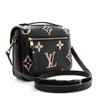 Louis Vuitton Empreinte Monogram Giant Pochette Metis Black Beige 3 of 11
