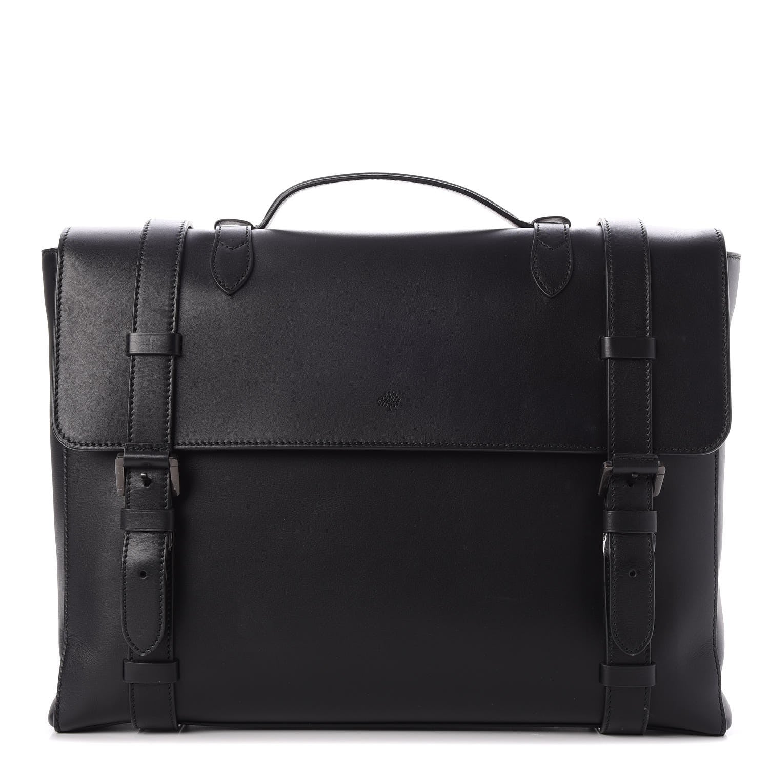 Mulberry Calfskin Somerton Briefcase Black 1 of 8