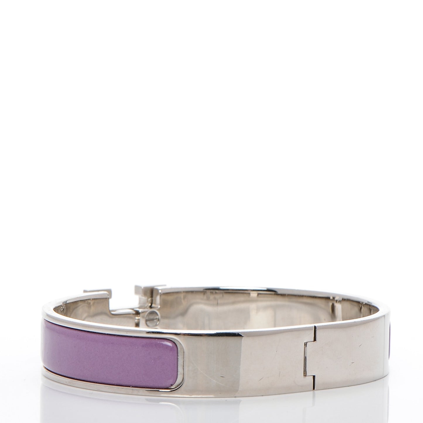 Enamel Narrow Clic Clac H Bracelet PM Mauve