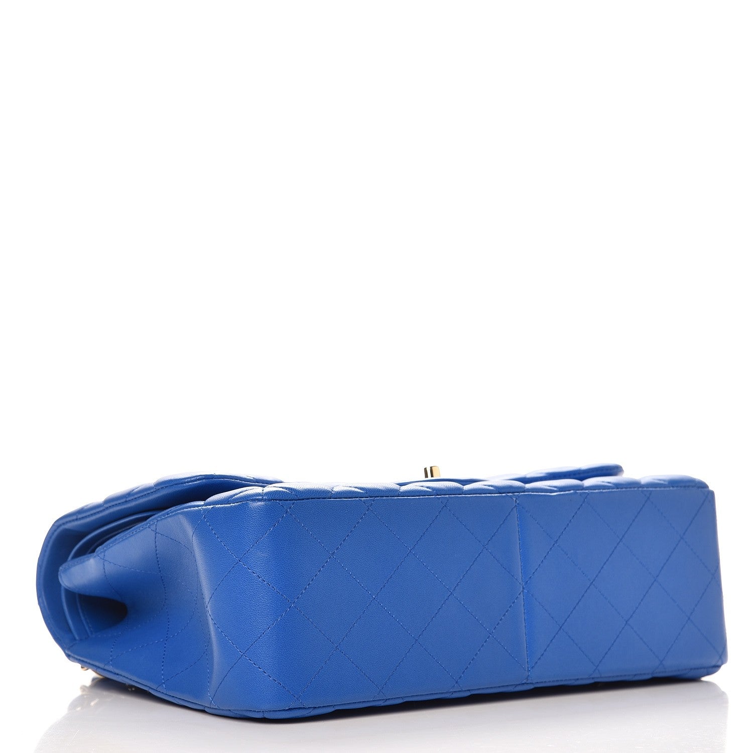 Chanel Lambskin Quilted Jumbo Double Flap Blue 5 of 11