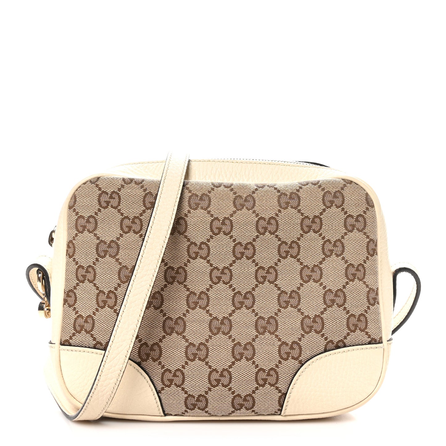 Monogram Dollar Calfskin Mini Bree Messenger Bag Beige Ebony Avoire