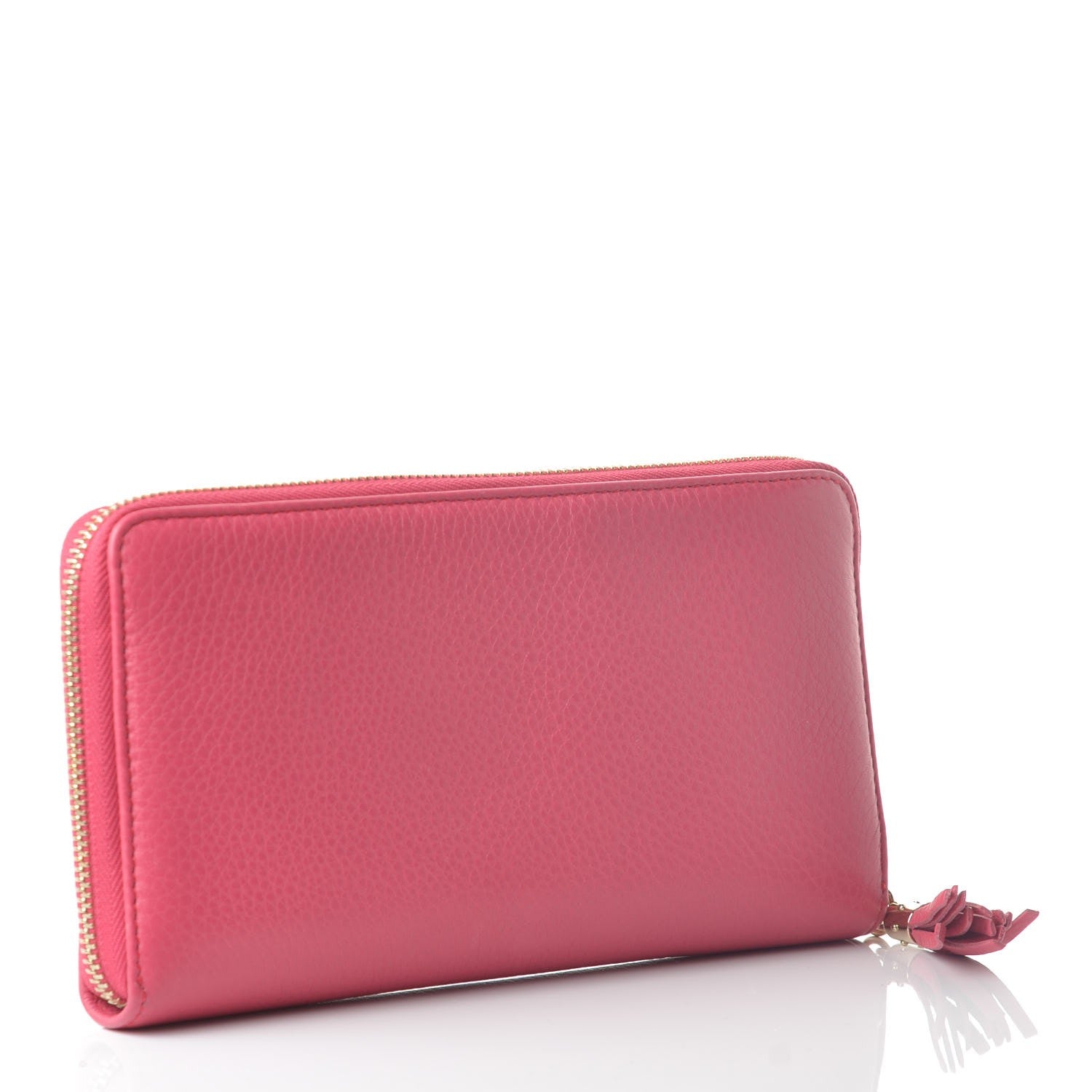 Gucci Calfskin Large Soho Zip Around Wallet Pink 3 of 7