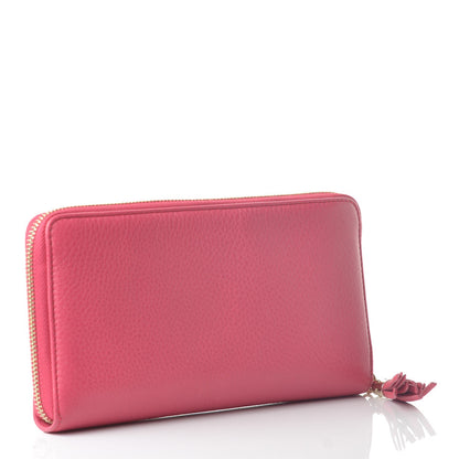 Gucci Calfskin Large Soho Zip Around Wallet Pink 3 of 7