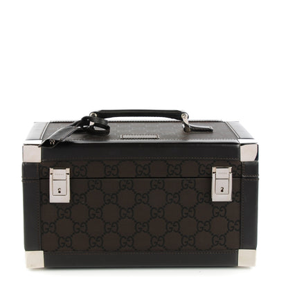 Gucci Monogram Train Cosmetic Trunk Dark Brown 1 of 9