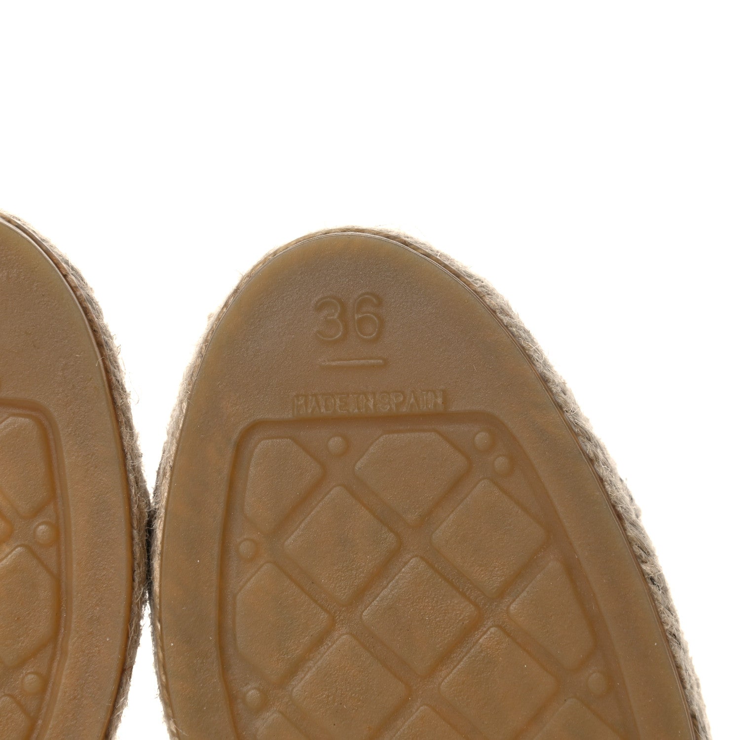 Chanel Lambskin CC Espadrilles 36 Beige Black 6 of 9