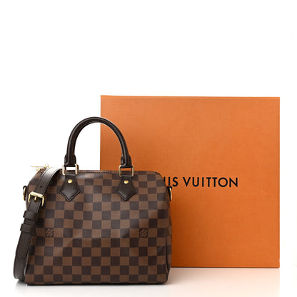 Louis Vuitton Damier Ebene Speedy Bandouliere 25 10 of 10