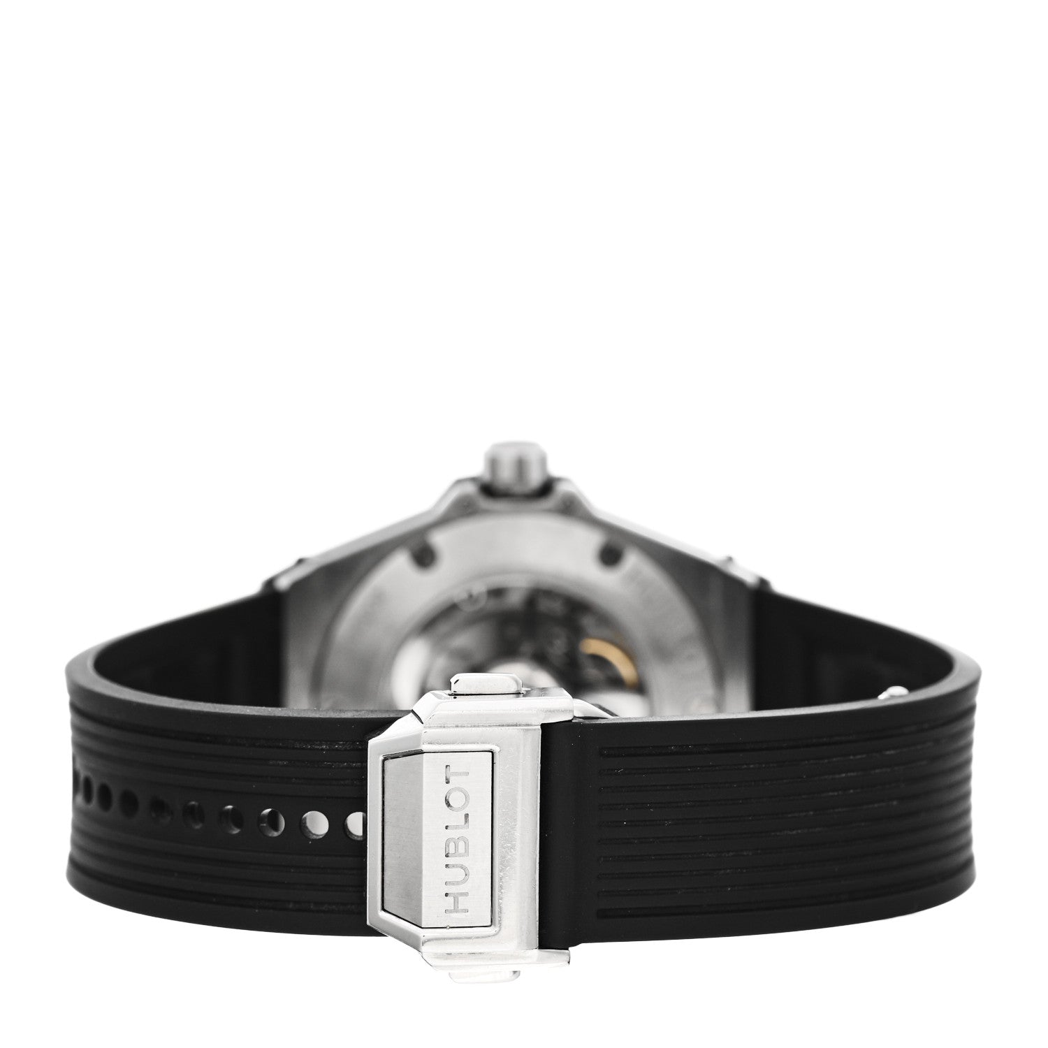 Hublot Stainless Steel Rubber Diamond Bezel 33mm Big Bang One Click Automatic Watch Black 485.SX.1270.RX 3 of 5