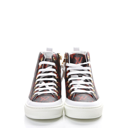 Louis Vuitton Catogram Stellar Sneaker Boots 36.5 Marron 2 of 8