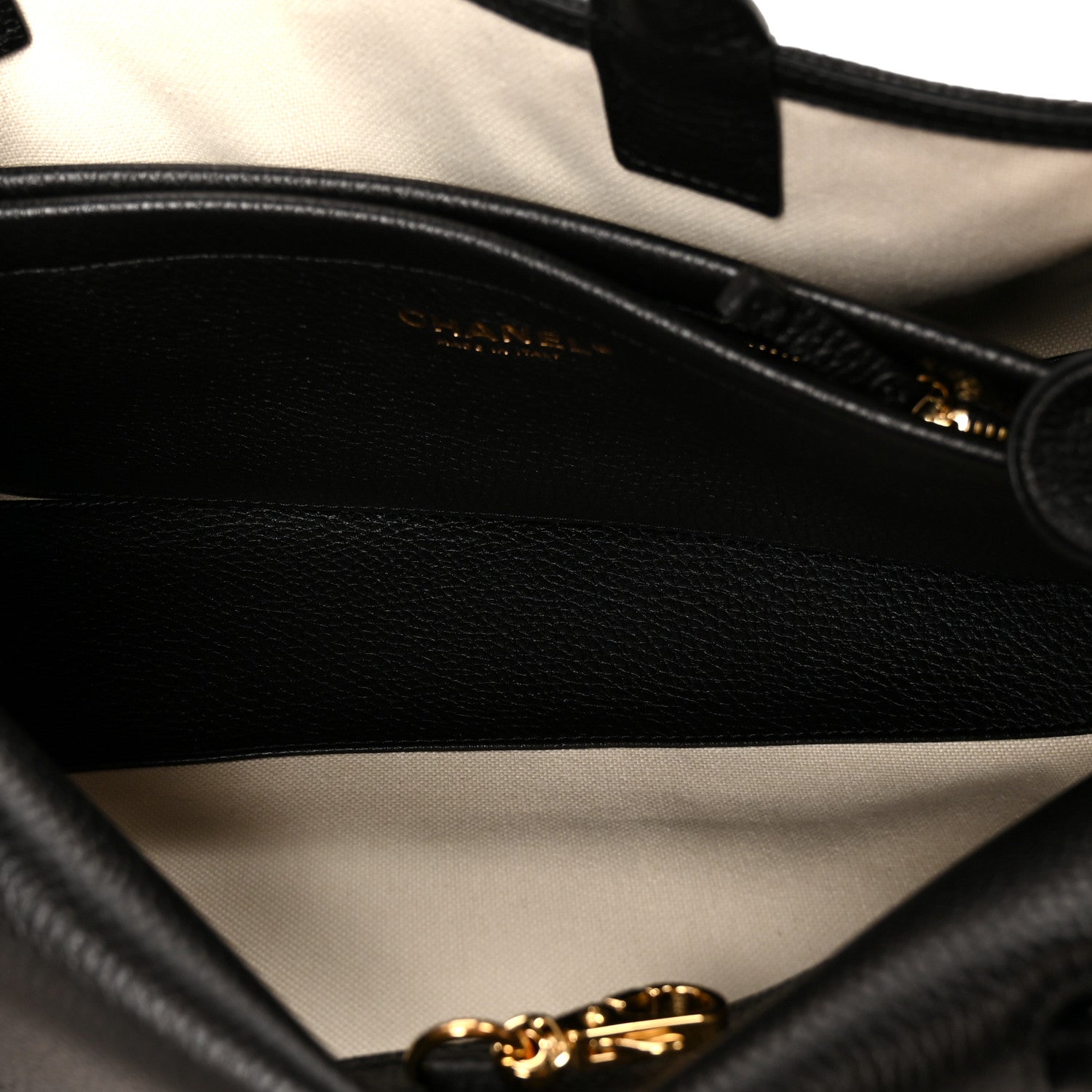 Chanel Grained Calfskin Stitched Urban Essentials Small Shopping Bag Black 5 of 11