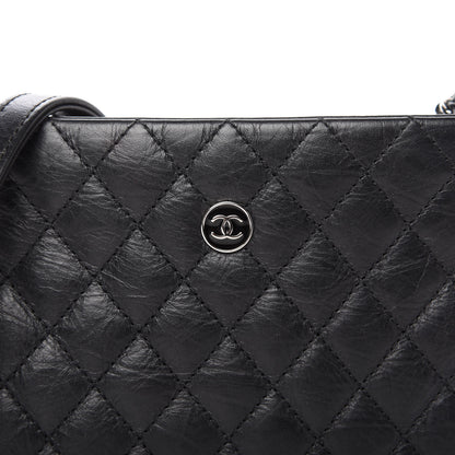 Chanel Aged Calfskin Quilted Crossbody Bag Black 10 of 10
