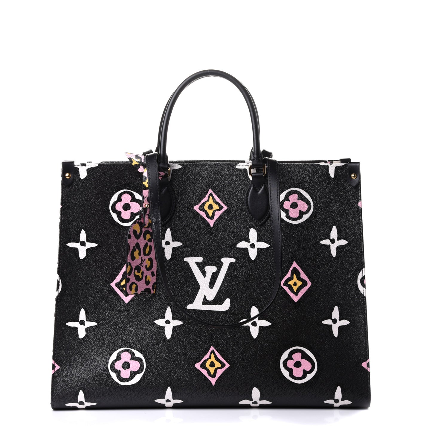 Monogram Giant Wild At Heart Onthego GM Black