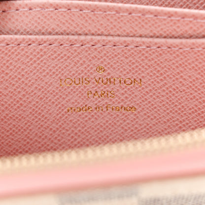 Louis Vuitton Damier Azur Zippy Coin Purse Rose Ballerine 6 of 8