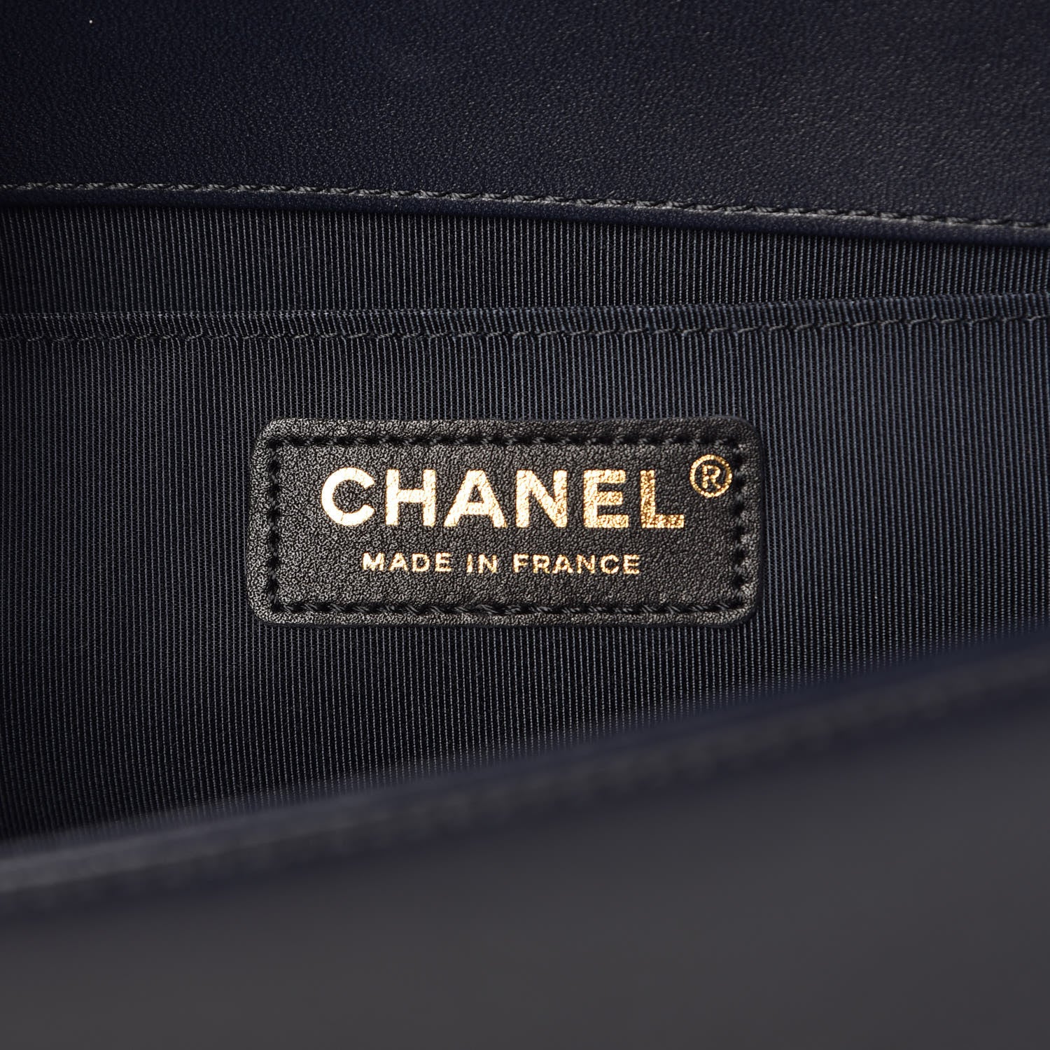 Chanel Lambskin Quilted Medium Boy Flap Dark Navy 6 of 10