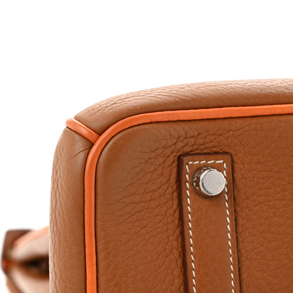 Hermes Togo Horseshoe Birkin 35 Gold Orange 21 of 27