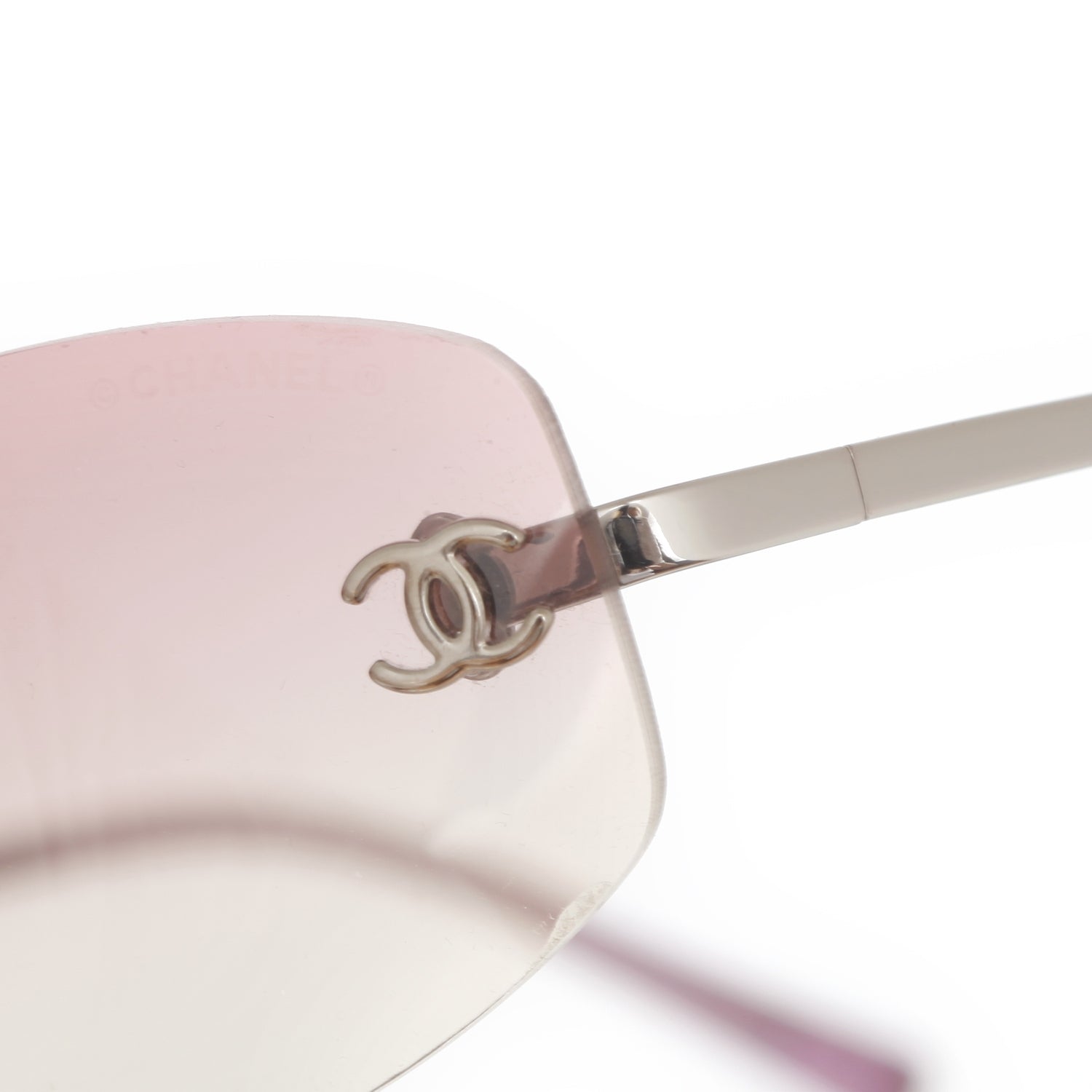 Chanel Frameless CC Logo Sunglasses 4002 Pink 5 of 11