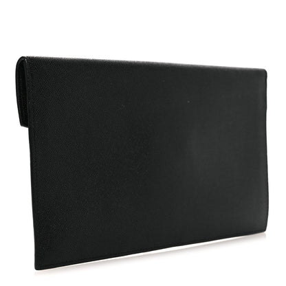 Saint Laurent Grain De Poudre Uptown Pouch Black 3 of 9