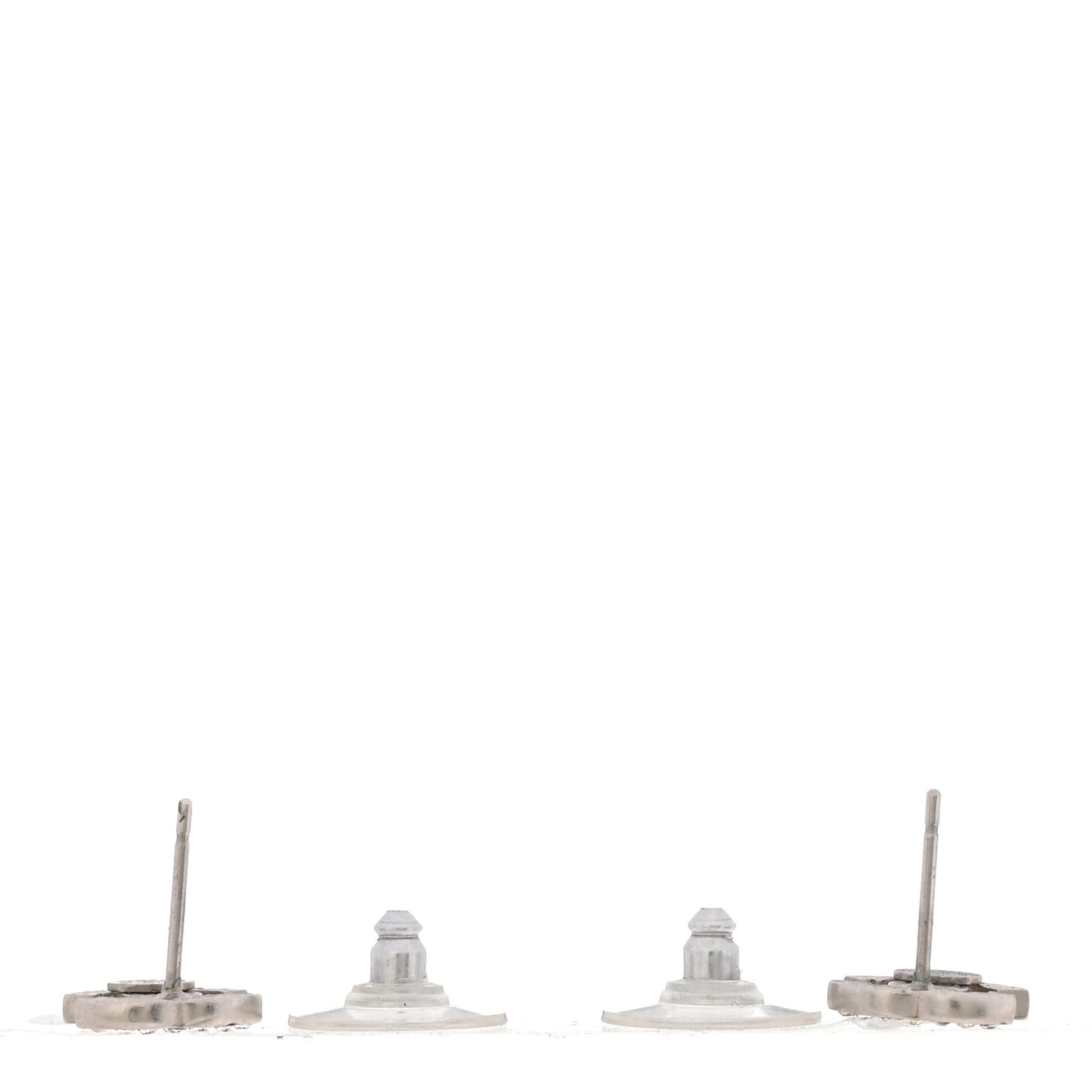 Crystal Mini Timeless CC Earrings Silver