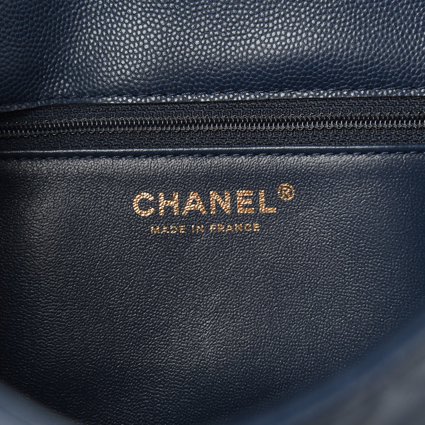 Caviar Quilted Medium Sweet Classic Flap Navy Blue