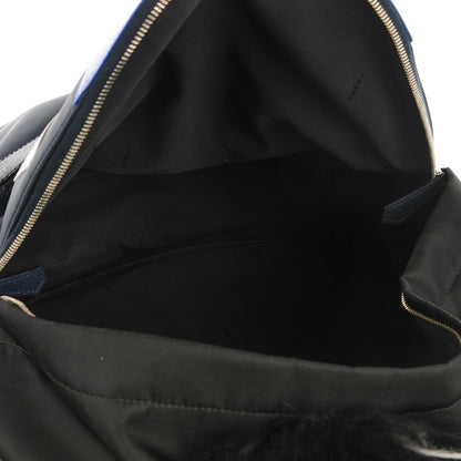 Fendi Nylon Vitello Fur Monster Backpack Black Multicolor 9 of 11