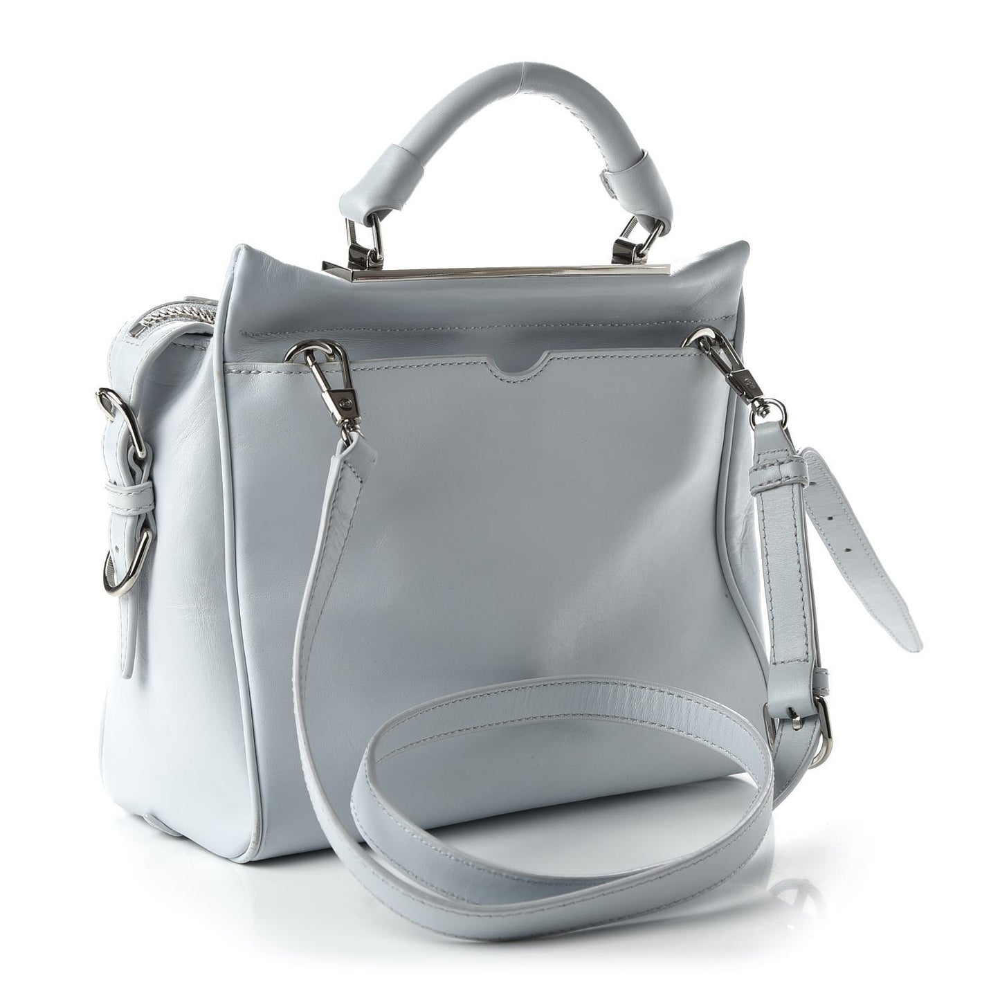 Calfskin Quilted Small Ryder Satchel Glacier