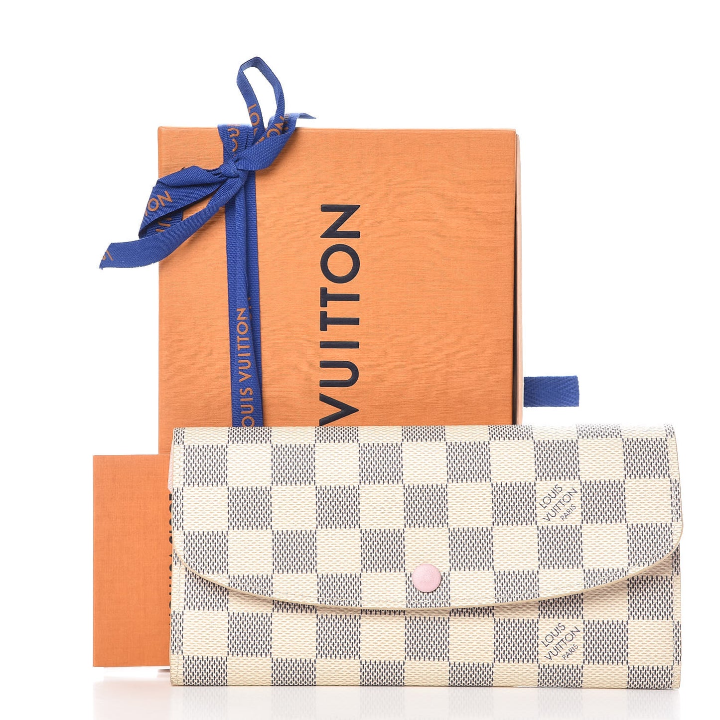 Damier Azur Emilie Wallet Rose Ballerine