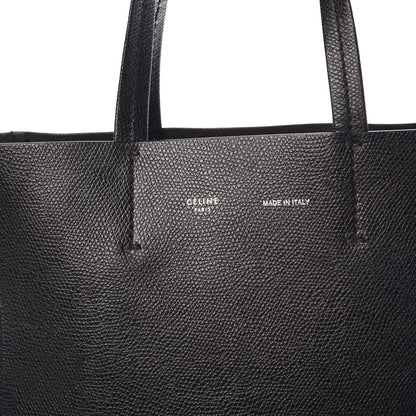 Celine Grained Calfskin Small Vertical Cabas Black 7 of 8
