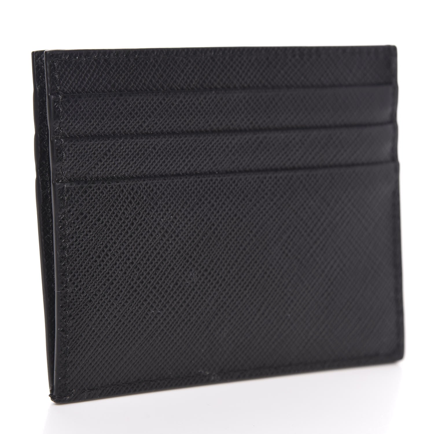 Prada Saffiano Card Holder Black 3 of 7