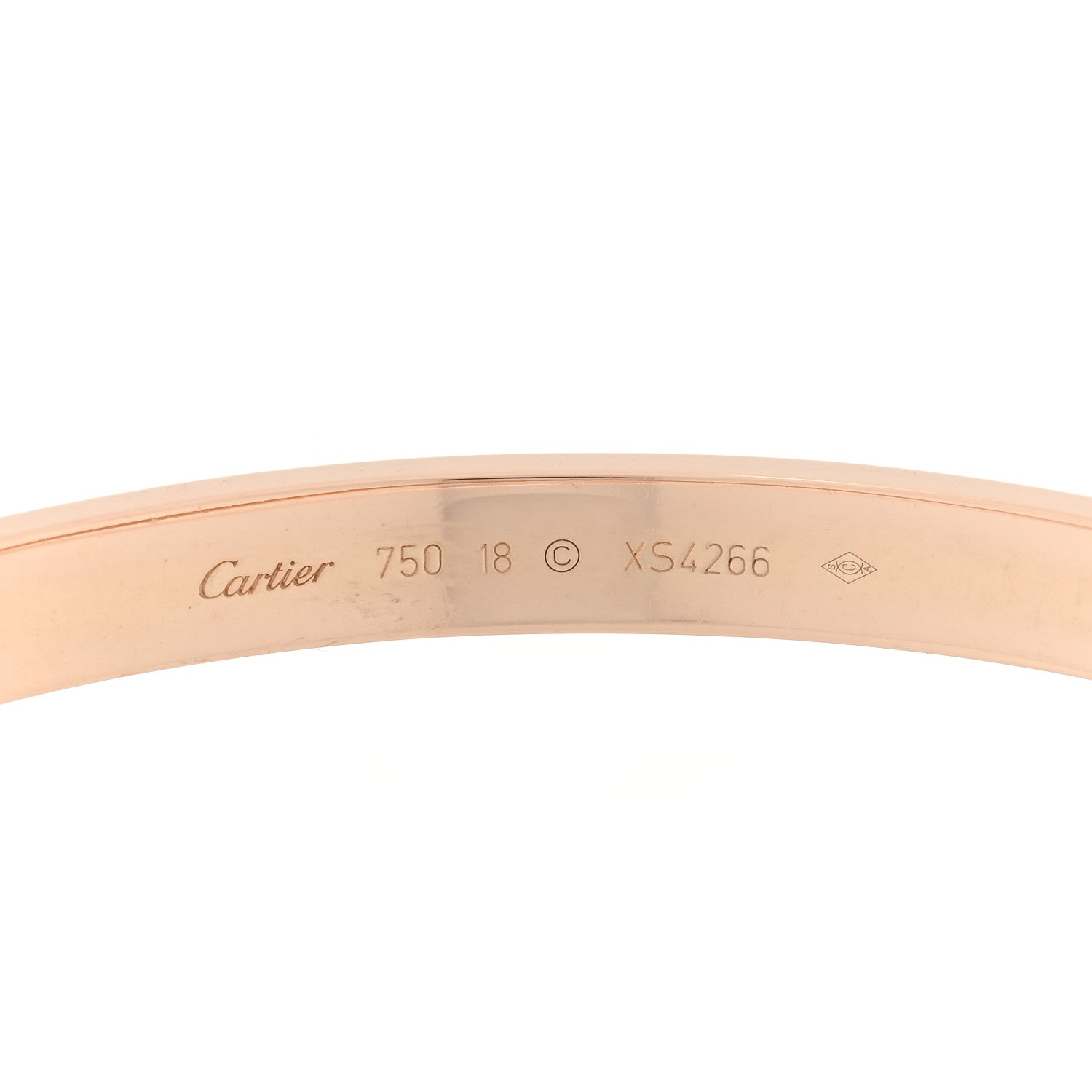 Cartier 18K Pink Gold LOVE Bracelet 18 3 of 4